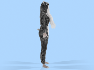 girl kigurumi panda Model 3D