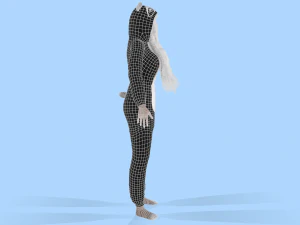 girl kigurumi panda 3D Model