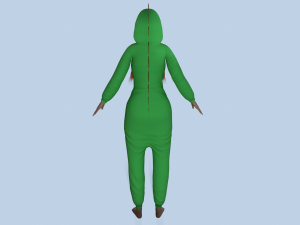 girl kigurumi dragon Modelo 3D