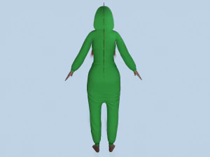 girl kigurumi dragon 3D Model