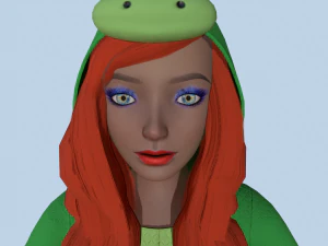 girl kigurumi dragon 3D Model