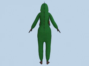 girl kigurumi dragon 3D Model