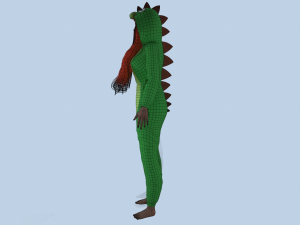 girl kigurumi dragon Modelo 3D