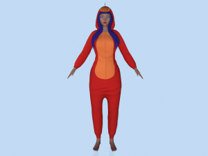 girl kigurumi dragon 2 Modelo 3D