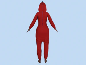 menina drag&atilde;o kigurumi 2 Modelo 3D