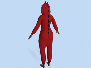 girl kigurumi dragon 2 Modelo 3D