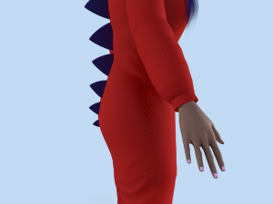 girl kigurumi dragon 2 Modelo 3D