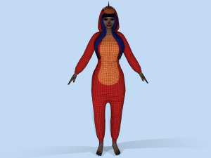 girl kigurumi dragon 2 Modelo 3D