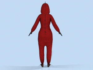 menina drag&atilde;o kigurumi 2 Modelo 3D