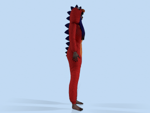 girl kigurumi dragon 2 Modelo 3D