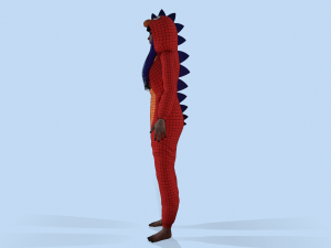 girl kigurumi dragon 2 Modelo 3D
