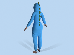 girl kigurumi dragon 3 3D-Modell