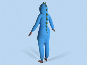 girl kigurumi dragon 3 3D Model