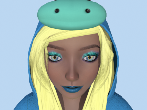 girl kigurumi dragon 3 3D-Modell