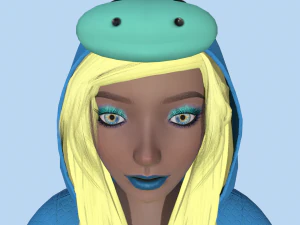 girl kigurumi dragon 3 3D Model