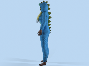 girl kigurumi dragon 3 3D-Modell