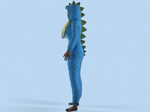 girl kigurumi dragon 3 3D Model