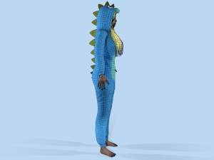 girl kigurumi dragon 3 3D-Modell