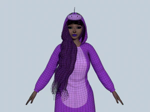 girl kigurumi dragon 4 3D Model