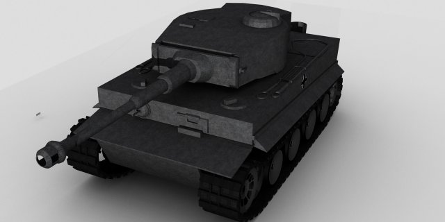 tank tiger 3D Модель .c4d .max .obj .3ds .fbx .stl .blend 