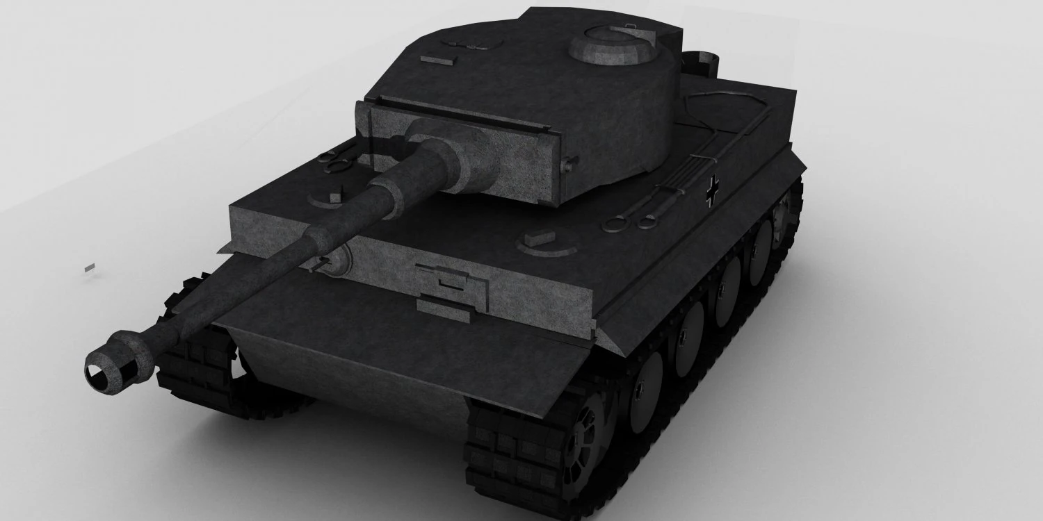 tank tiger 3D Model .c4d .max .obj .3ds .fbx .stl .blend