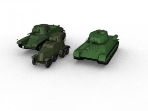 soviet tanks Modelo 3D