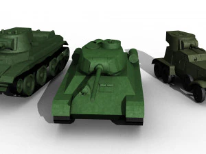 tank Soviet Model 3D