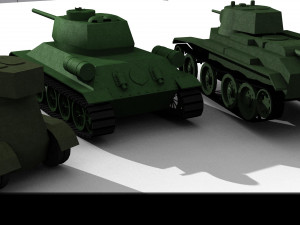 soviet tanks Modelo 3D