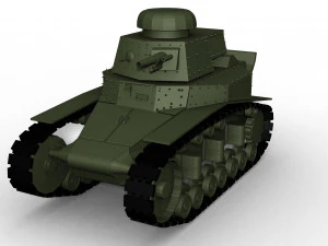 tank soviet t18 Model 3D