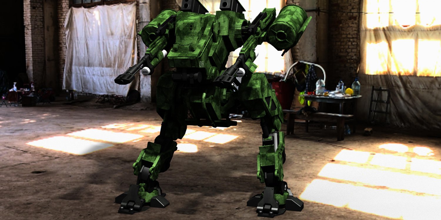 War Mech 3d Model In Combat 3dexport