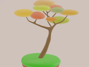 &aacute;rvore de outono Modelo 3D