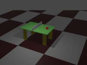 ping-pong or tennis table 3D Model