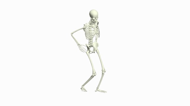 Skeleton 3D Dance Animation Model 3D .c4d .max .obj .3ds .fbx .stl .blend 