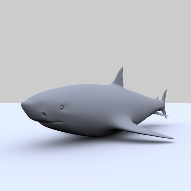 shark Model 3D .c4d .max .obj .3ds .fbx .stl .blend 