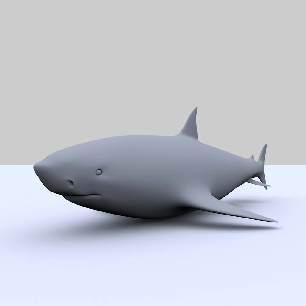 tubar&atilde;o Modelo 3D .c4d .max .obj .3ds .fbx .stl .blend 