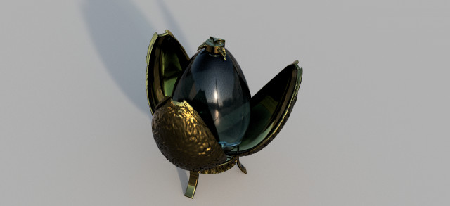 harry potter and goblet of fire egg 3d print model Modello 3D .c4d .max .obj .3ds .fbx .stl .blend 