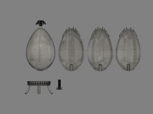 harry potter and goblet of fire egg 3d print model Modello 3D