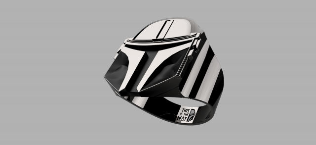 mandalorian ring 3Dモデル .c4d .max .obj .3ds .fbx .stl .blend 