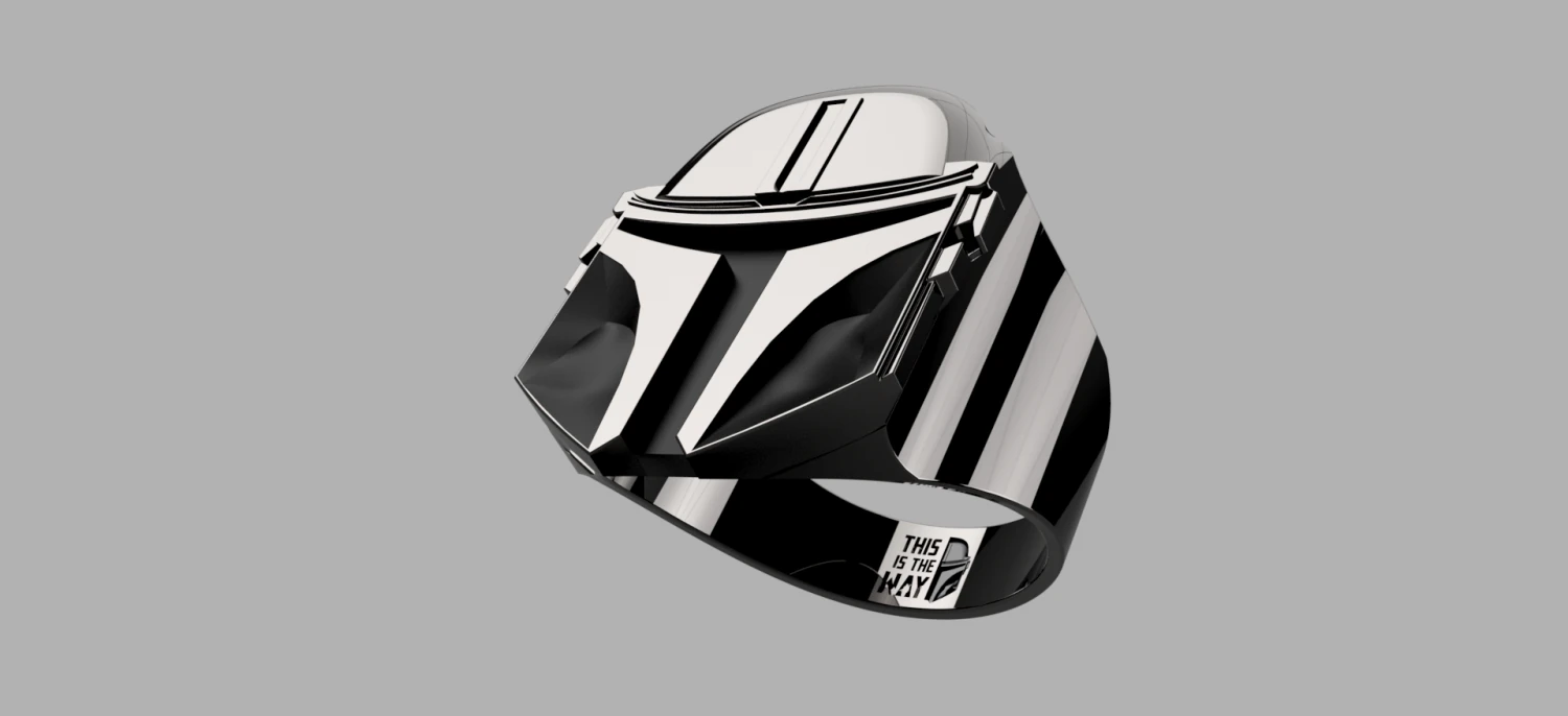 mandalorian ring 3D Model .c4d .max .obj .3ds .fbx .stl .blend 