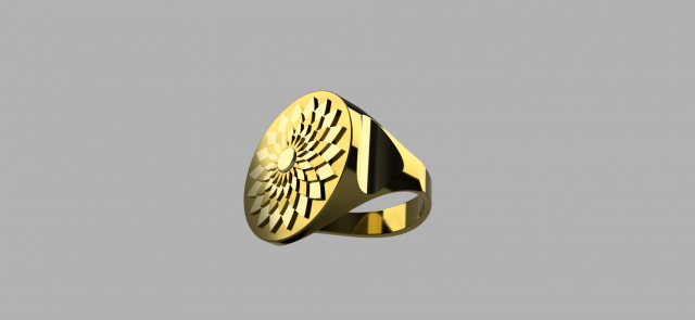 ring flower-sun 3D Модель .c4d .max .obj .3ds .fbx .stl .blend