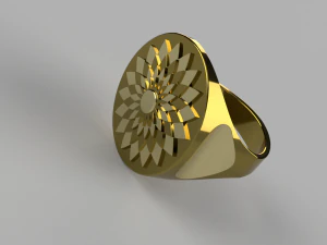 ring flower-sun 3D Model
