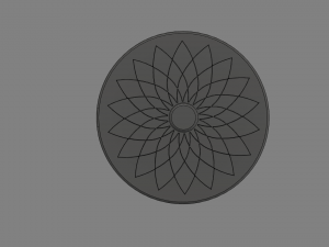 ring flower-sun 3D Модель
