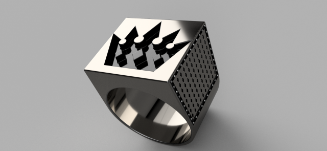 brutal crown ring Model 3D .c4d .max .obj .3ds .fbx .stl .blend
