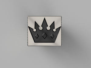 brutal crown ring Modèle 3D