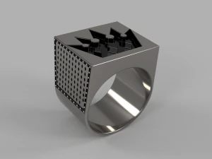 brutal crown ring 3D Model