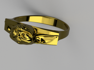 baby yoda ring mandalorian 3D 모델