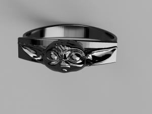 baby yoda ring mandalorian 3D 모델
