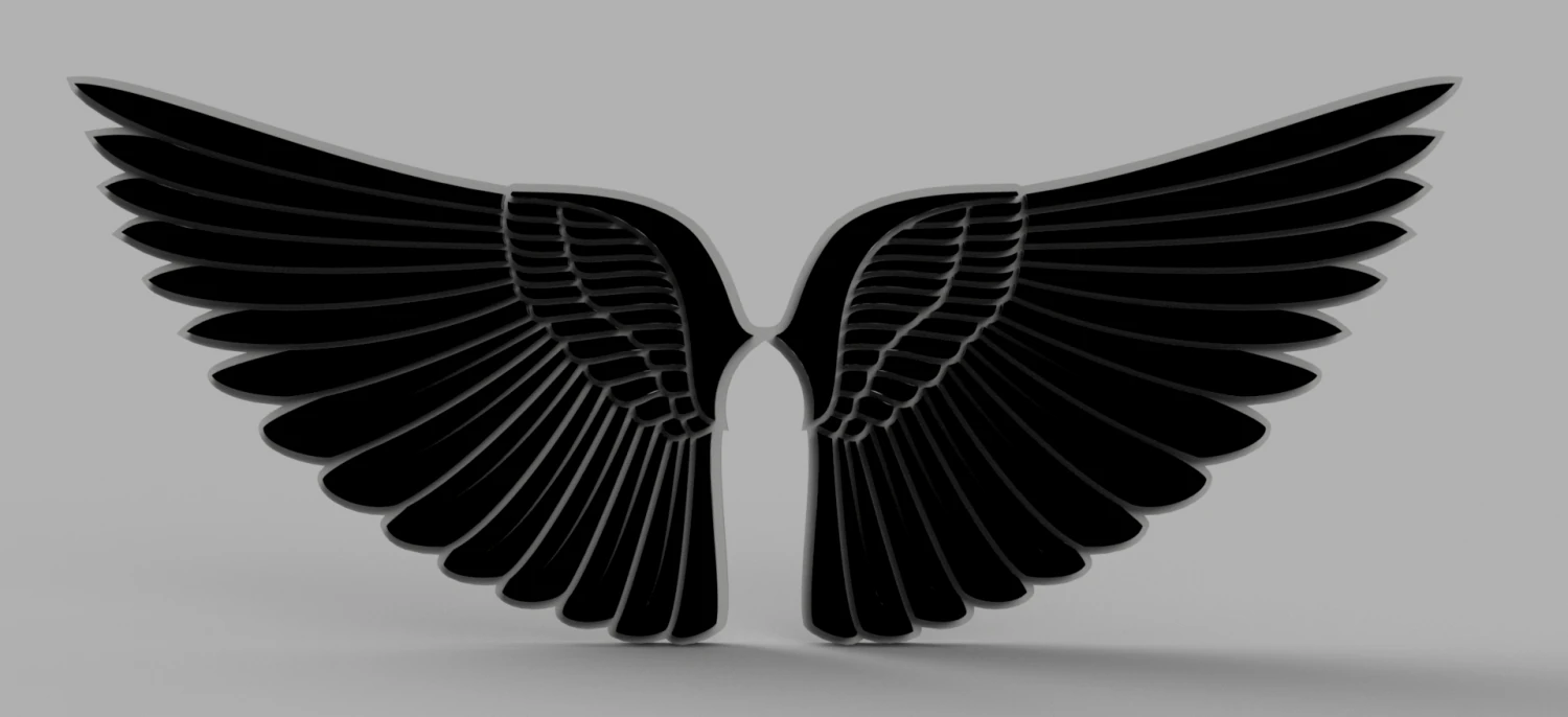 angel wings 3D Model .c4d .max .obj .3ds .fbx .stl .blend 