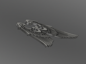wings 3Dモデル