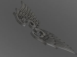 wings 3Dモデル